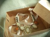 Maxi colar nude e marrom
